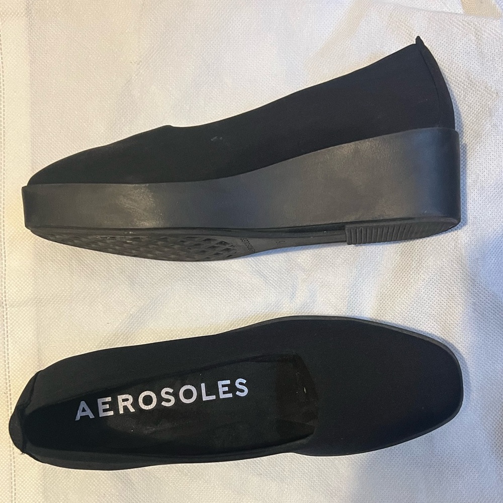 Black slip on shoes